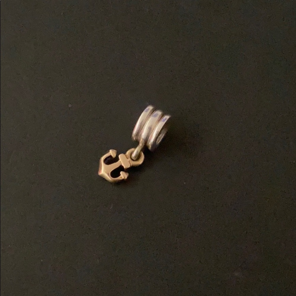 Pandora two tone anchor charm